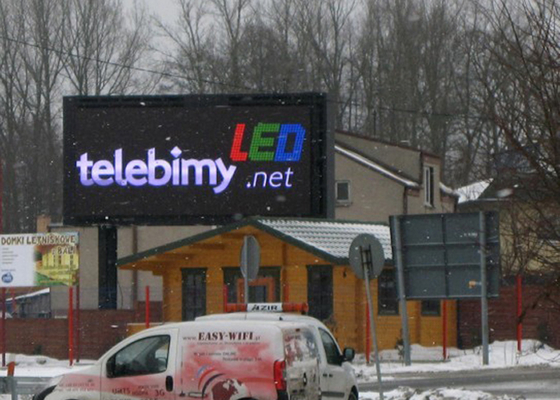 P20mm les panneaux d'affichage plein écran de LED publicité numérique en Pologne